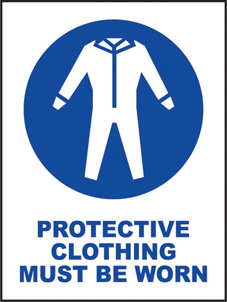 SAFETY SIGN (SAV) | Protective Clothing Must Be Worn